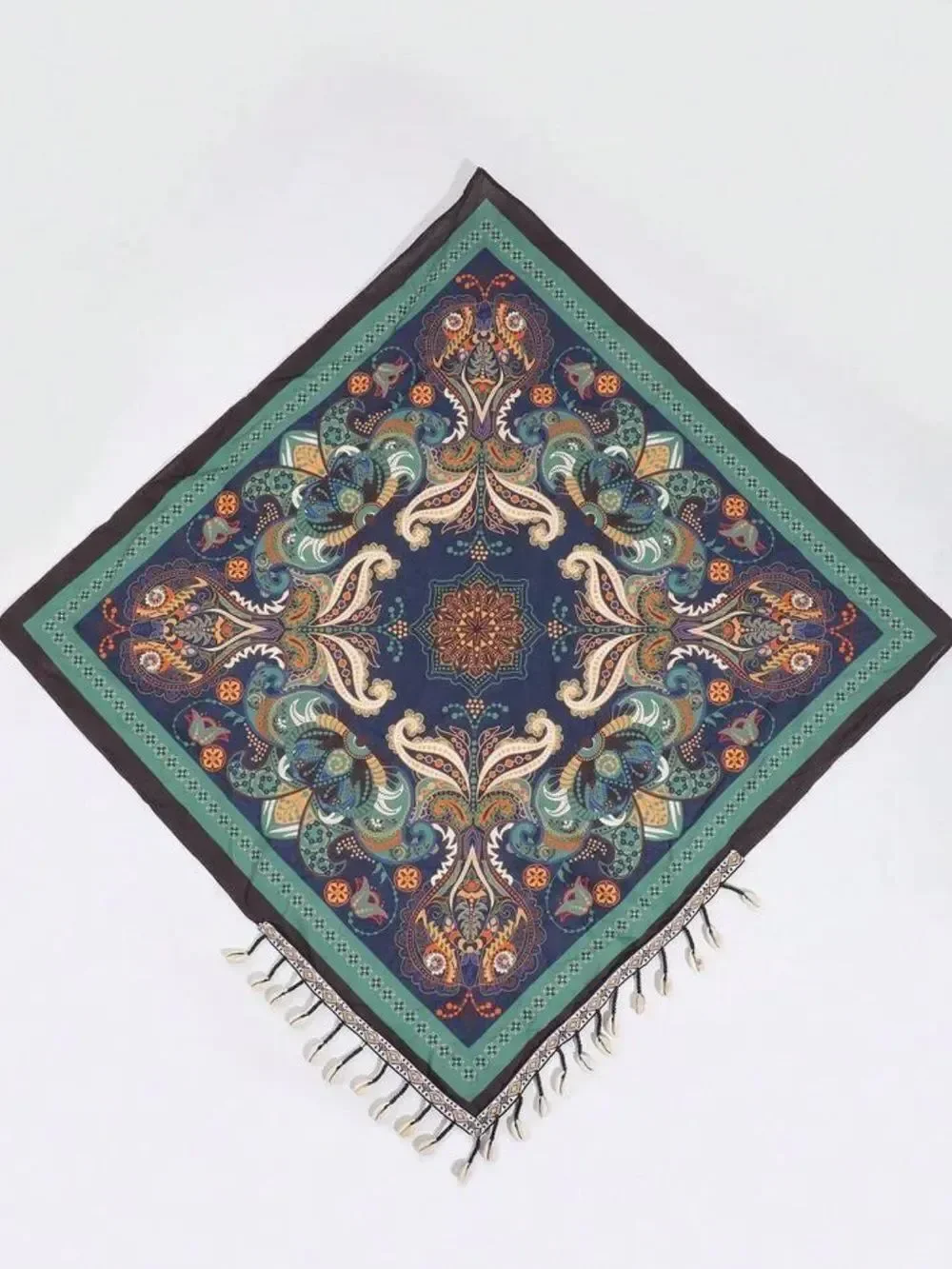 Paisley Fringe Scarf S178